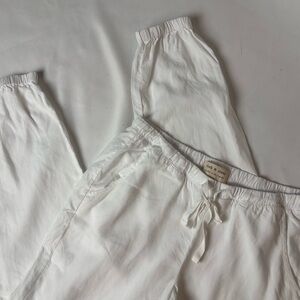 Cloth & Stone White Tencel Joggers Pants Pull On Women’s Sz S